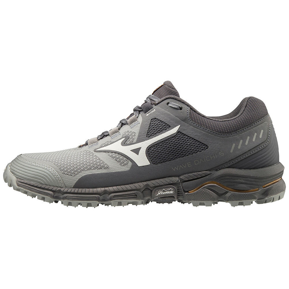 Panske Trail Bežecká Obuv Mizuno Wave Daichi 5 Siva Vypredaj ZRAM87293